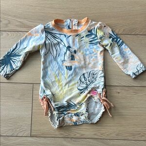 Tropical Print Kids Swimwear